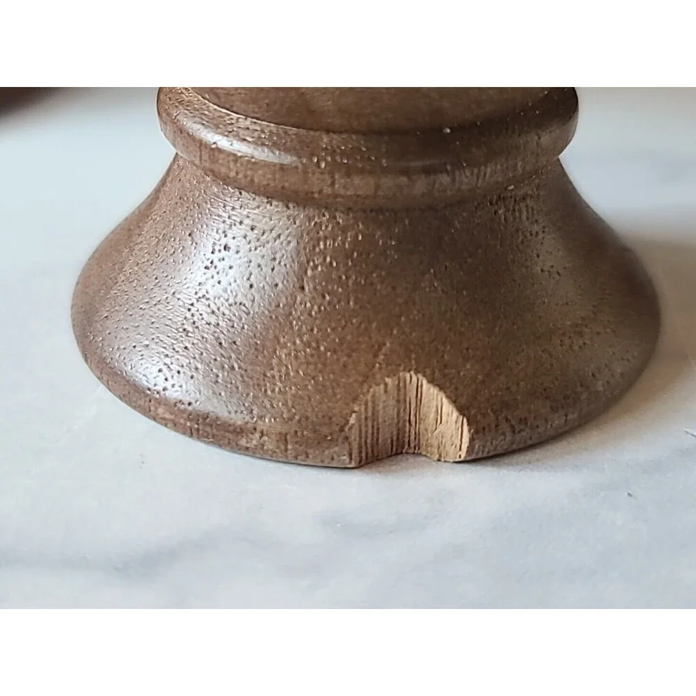 Vintage Wooden Salt And Pepper Shakers, READ